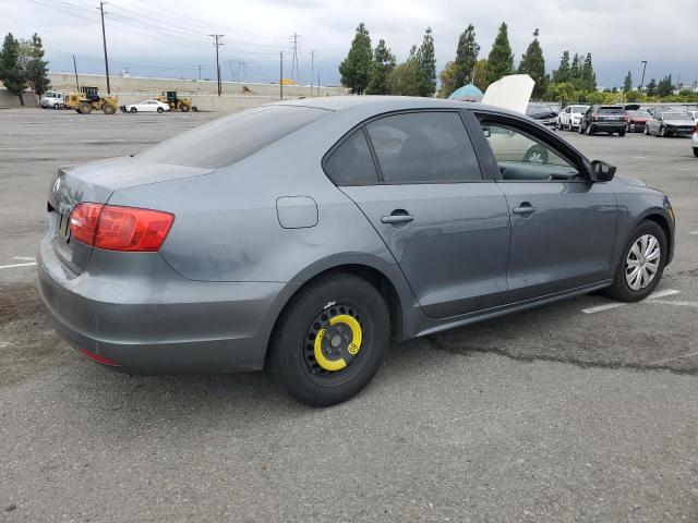 3VW2K7AJ4EM403693 - 2014 VOLKSWAGEN JETTA BASE GRAY photo 3