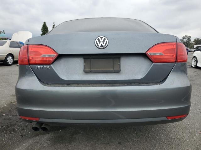 3VW2K7AJ4EM403693 - 2014 VOLKSWAGEN JETTA BASE GRAY photo 6