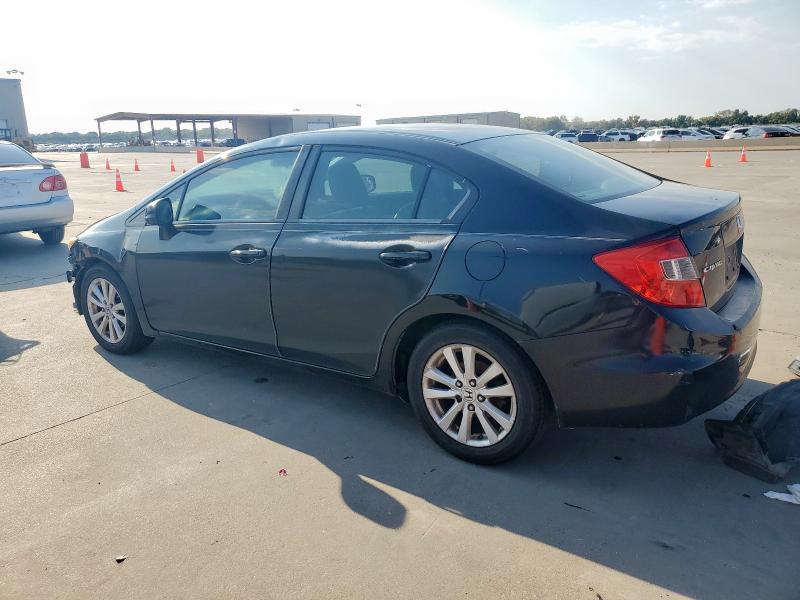 2HGFB2F82CH555255 - 2012 HONDA CIVIC EX BLACK photo 2