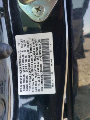 JHMFB2F53CS005073 - 2012 HONDA CIVIC LX BLACK photo 12