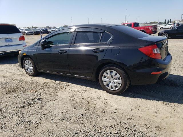 JHMFB2F53CS005073 - 2012 HONDA CIVIC LX BLACK photo 2