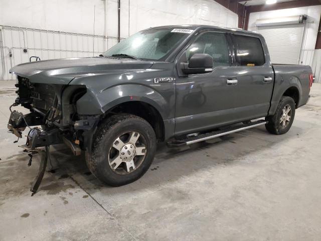 1FTEW1EF1FKE04820 - 2015 FORD F150 SUPERCREW GRAY photo 1