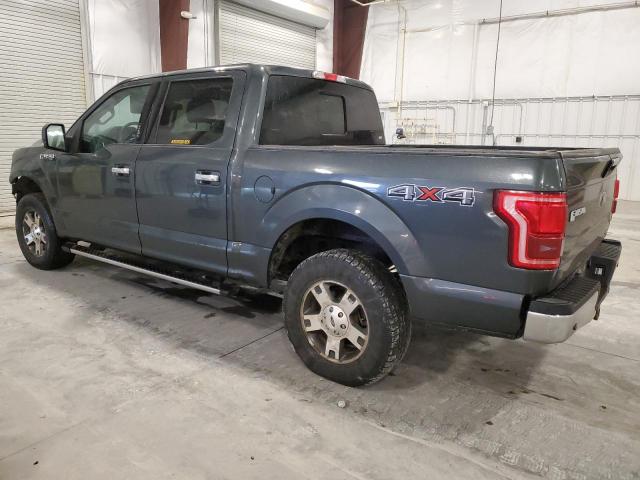 1FTEW1EF1FKE04820 - 2015 FORD F150 SUPERCREW GRAY photo 2