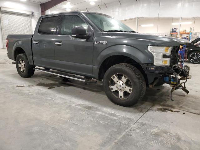 1FTEW1EF1FKE04820 - 2015 FORD F150 SUPERCREW GRAY photo 4