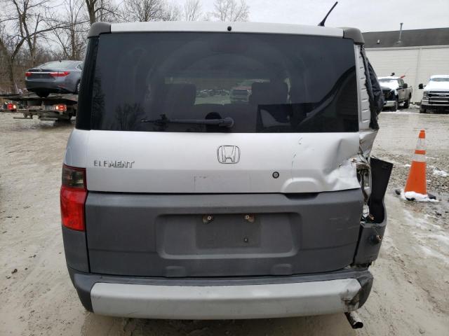 5J6YH28593L039058 - 2003 HONDA ELEMENT EX SILVER photo 6