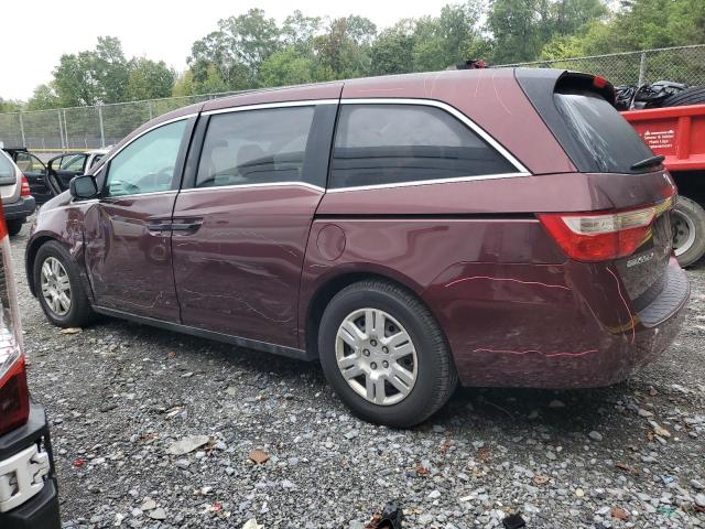 5FNRL5H28CB094801 - 2012 HONDA ODYSSEY LX Rouge photo 2