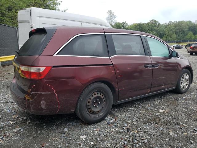 5FNRL5H28CB094801 - 2012 HONDA ODYSSEY LX Rouge photo 3