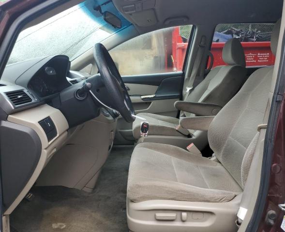 5FNRL5H28CB094801 - 2012 HONDA ODYSSEY LX Rouge photo 7