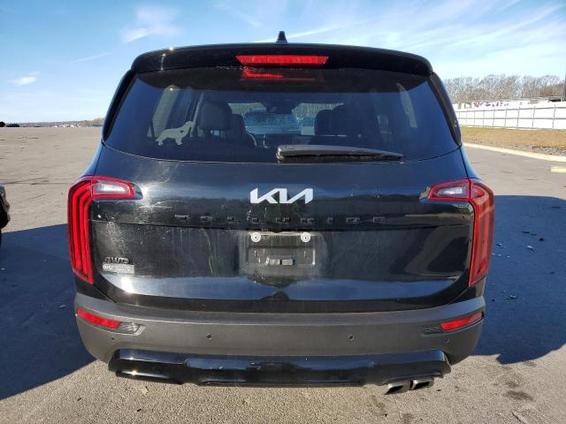 5XYP3DHC0NG232935 - 2022 KIA TELLURIDE EX BLACK photo 6