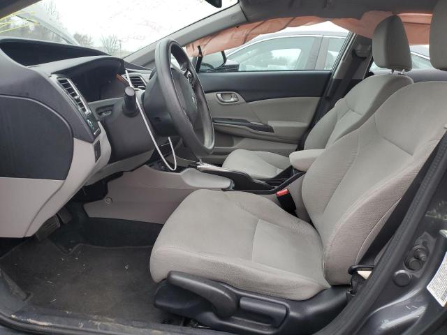 2HGFB2F59DH584162 - 2013 HONDA CIVIC LX GRAY photo 7