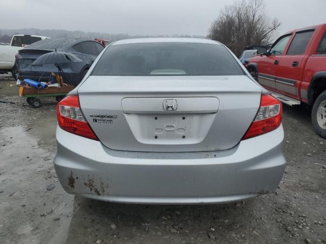 19XFB2F5XCE050886 - 2012 HONDA CIVIC LX SILVER photo 6