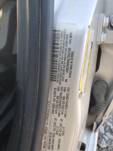 ZFBCFABHXEZ013266 - 2014 FIAT 500L EASY SILVER photo 12