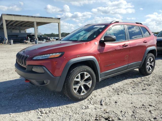 1C4PJMBS5FW527121 - 2015 JEEP CHEROKEE TRAILHAWK RED photo 1