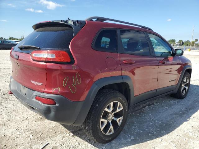 1C4PJMBS5FW527121 - 2015 JEEP CHEROKEE TRAILHAWK RED photo 3