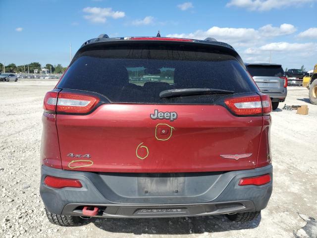1C4PJMBS5FW527121 - 2015 JEEP CHEROKEE TRAILHAWK RED photo 6
