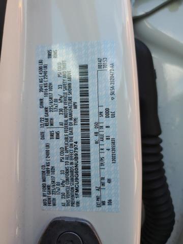 1FMCU9G60NUB97974 - 2022 FORD ESCAPE SE WHITE photo 13