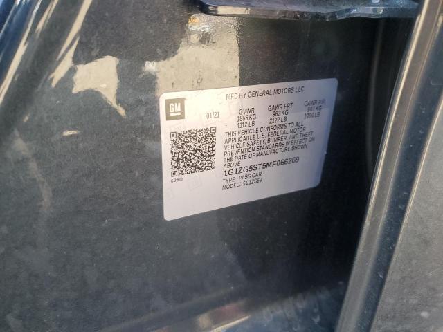 1G1ZG5ST5MF066269 - 2021 CHEVROLET MALIBU RS 石墨色 照片 12