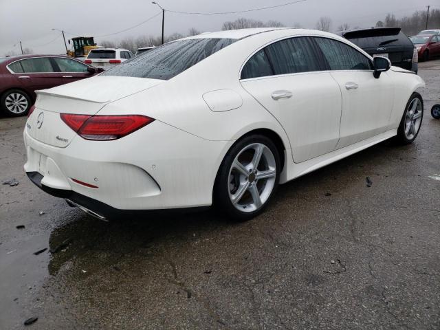 WDD2J5KB3KA017850 - 2019 MERCEDES-BENZ CLS 450 4MATIC WHITE photo 3