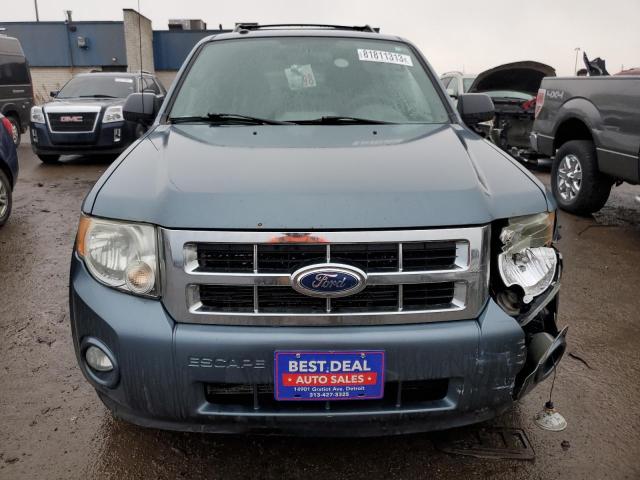 1FMCU0D75BKB30593 - 2011 FORD ESCAPE XLT BLUE photo 5