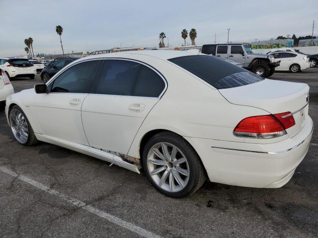 WBAHL83557DT09138 - 2007 BMW 750 I WHITE photo 2