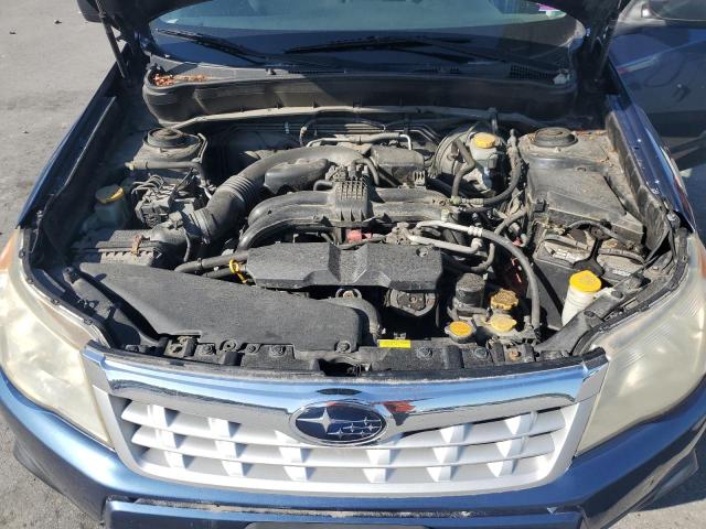JF2SHABC3BH745734 - 2011 SUBARU FORESTER 2.5X BLUE photo 11