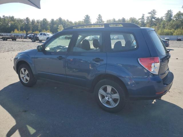 JF2SHABC3BH745734 - 2011 SUBARU FORESTER 2.5X BLUE photo 2