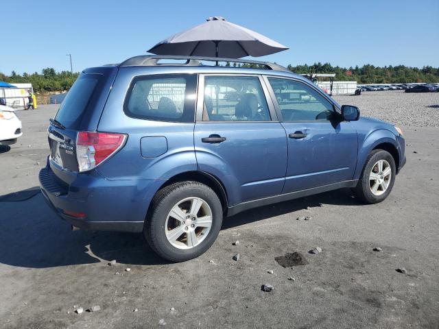 JF2SHABC3BH745734 - 2011 SUBARU FORESTER 2.5X BLUE photo 3