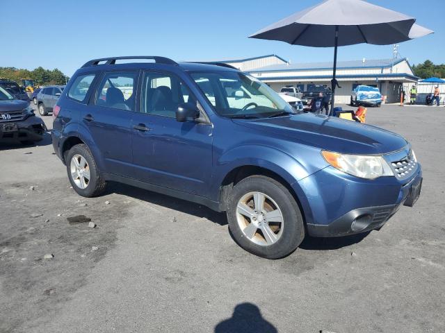 JF2SHABC3BH745734 - 2011 SUBARU FORESTER 2.5X BLUE photo 4