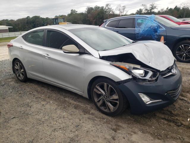 KMHDH4AH7FU372826 - 2015 HYUNDAI ELANTRA SE SILVER photo 4