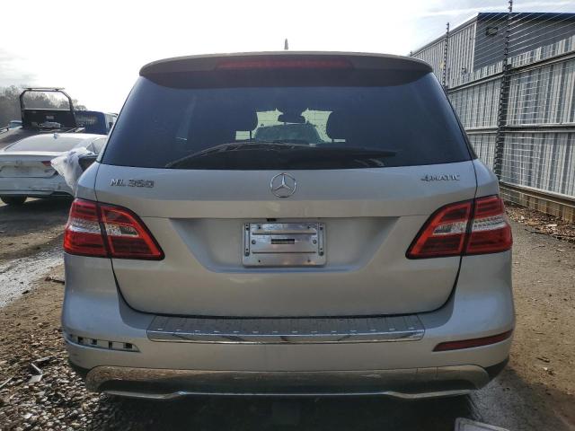 4JGDA5HB6FA470419 - 2015 MERCEDES-BENZ ML 350 4MATIC SILVER photo 6