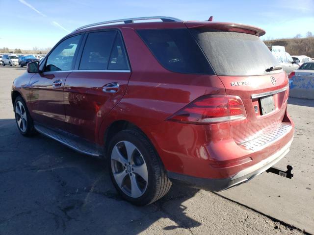 4JGDA5HB9GA695726 - 2016 MERCEDES-BENZ GLE 350 4MATIC RED photo 2