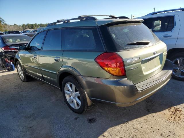 4S4BP62C267335285 - 2006 SUBARU LEGACY OUTBACK 2.5I LIMITED GREEN photo 2