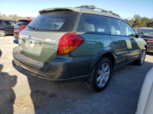 4S4BP62C267335285 - 2006 SUBARU LEGACY OUTBACK 2.5I LIMITED GREEN photo 3