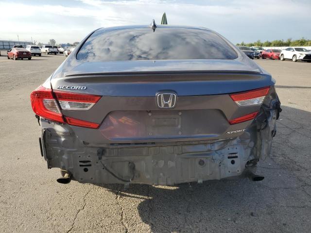 1HGCV1F33JA210725 - 2018 HONDA ACCORD SPORT Сұр фото 6