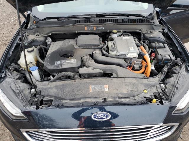 3FA6P0LU6LR267433 - 2020 FORD FUSION SE BLUE photo 11