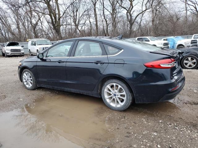 3FA6P0LU6LR267433 - 2020 FORD FUSION SE BLUE photo 2