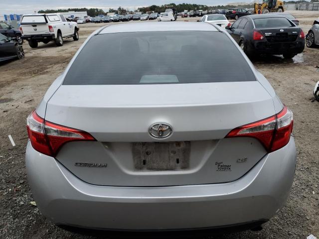 2T1BURHE5EC070284 - 2014 TOYOTA COROLLA L SILVER photo 6