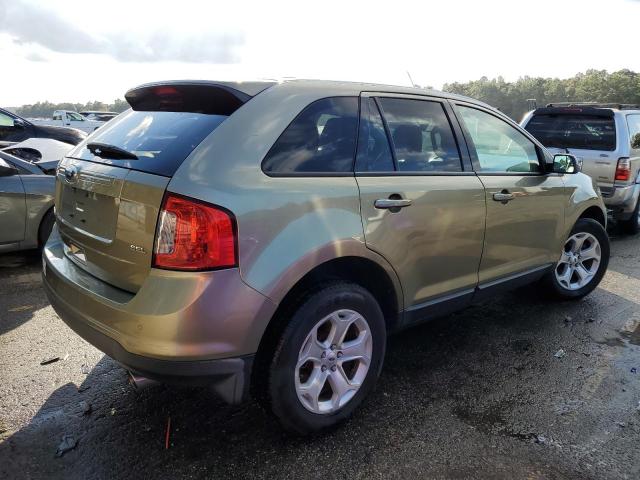 2FMDK3JC3CBA11675 - 2012 FORD EDGE SEL GREEN photo 3