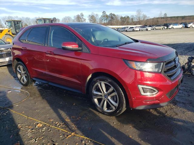 2FMTK4AP8FBB07648 - 2015 FORD EDGE SPORT BURGUNDY photo 4