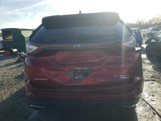 2FMTK4AP8FBB07648 - 2015 FORD EDGE SPORT BURGUNDY photo 6