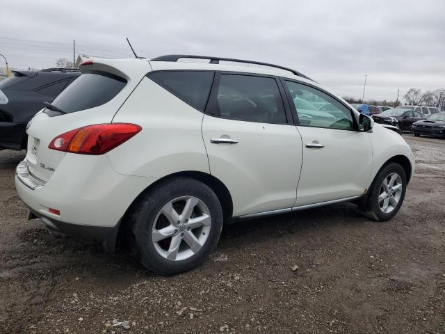 JN8AZ18W69W206771 - 2009 NISSAN MURANO S WHITE photo 3