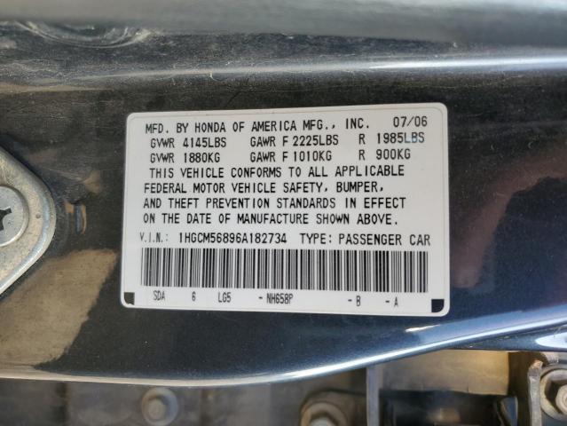 1HGCM56896A182734 - 2006 HONDA ACCORD EX GRAY photo 13