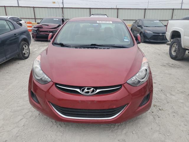 KMHDH4AE0DU784587 - 2013 HYUNDAI ELANTRA GLS RED photo 5