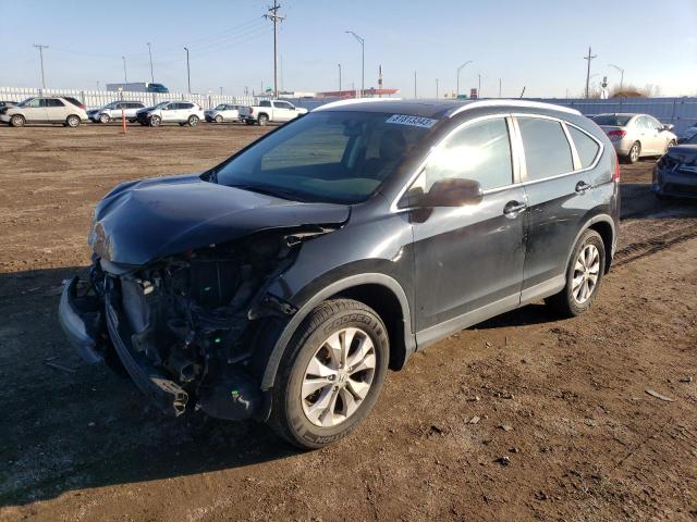 2HKRM4H77DH682338 - 2013 HONDA CR-V EXL BLACK photo 1