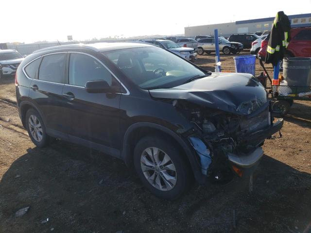 2HKRM4H77DH682338 - 2013 HONDA CR-V EXL BLACK photo 4