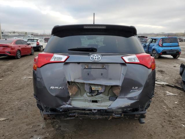 2T3BFREV4DW049574 - 2013 TOYOTA RAV4 LE GRAY photo 6