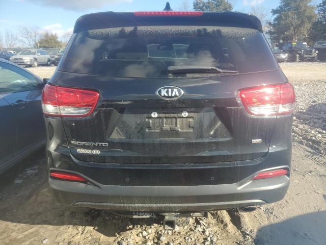 5XYPG4A32JG416881 - 2018 KIA SORENTO LX BLACK photo 6