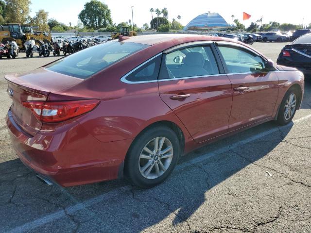 5NPE24AFXFH161851 - 2015 HYUNDAI SONATA SE RED photo 3