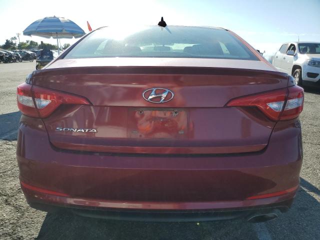 5NPE24AFXFH161851 - 2015 HYUNDAI SONATA SE RED photo 6