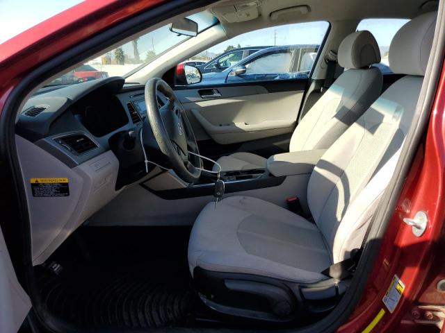 5NPE24AFXFH161851 - 2015 HYUNDAI SONATA SE RED photo 7
